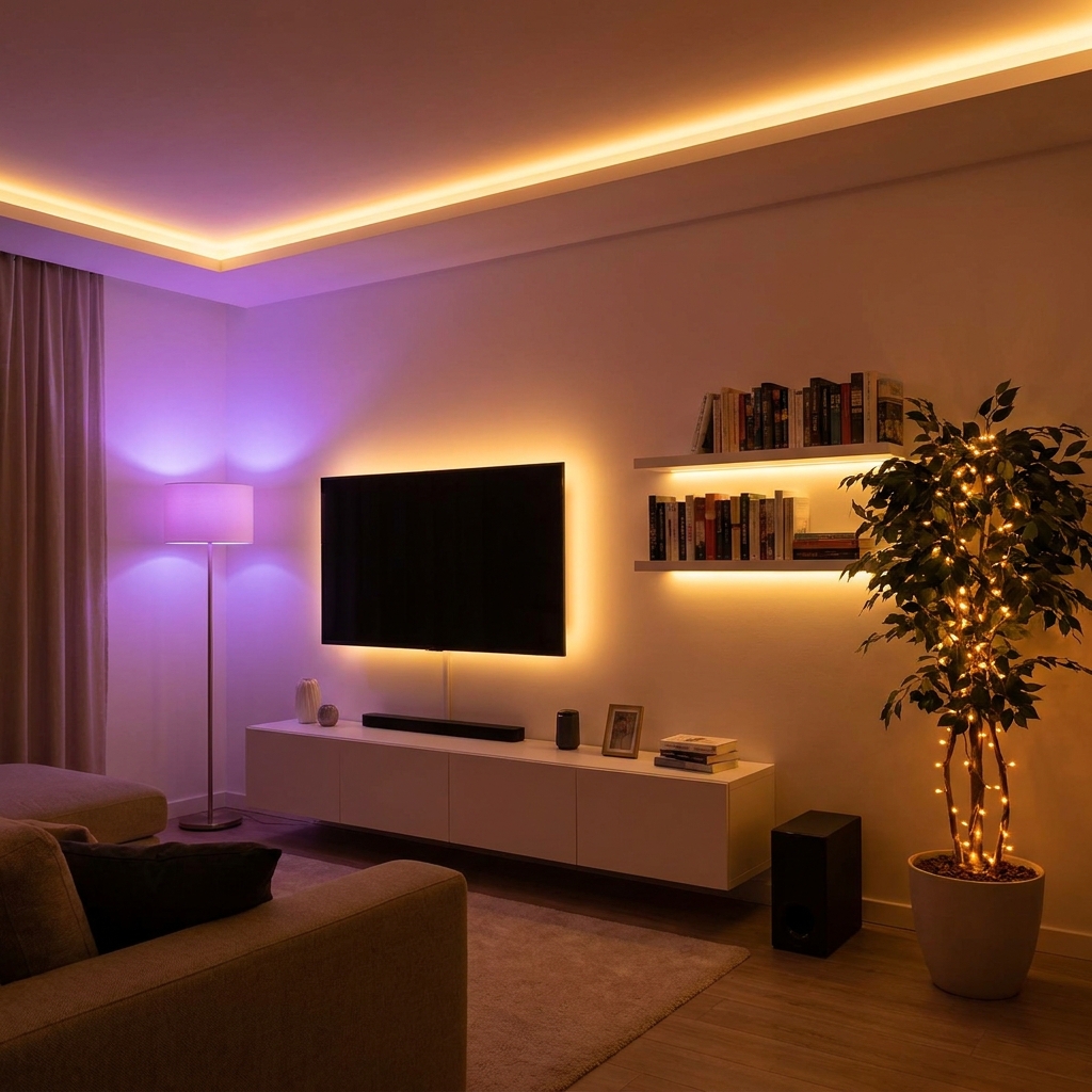 Éclairage salon LED